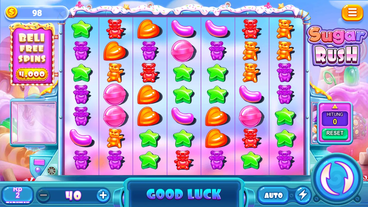 Tampilan Mobile Sugar Rush